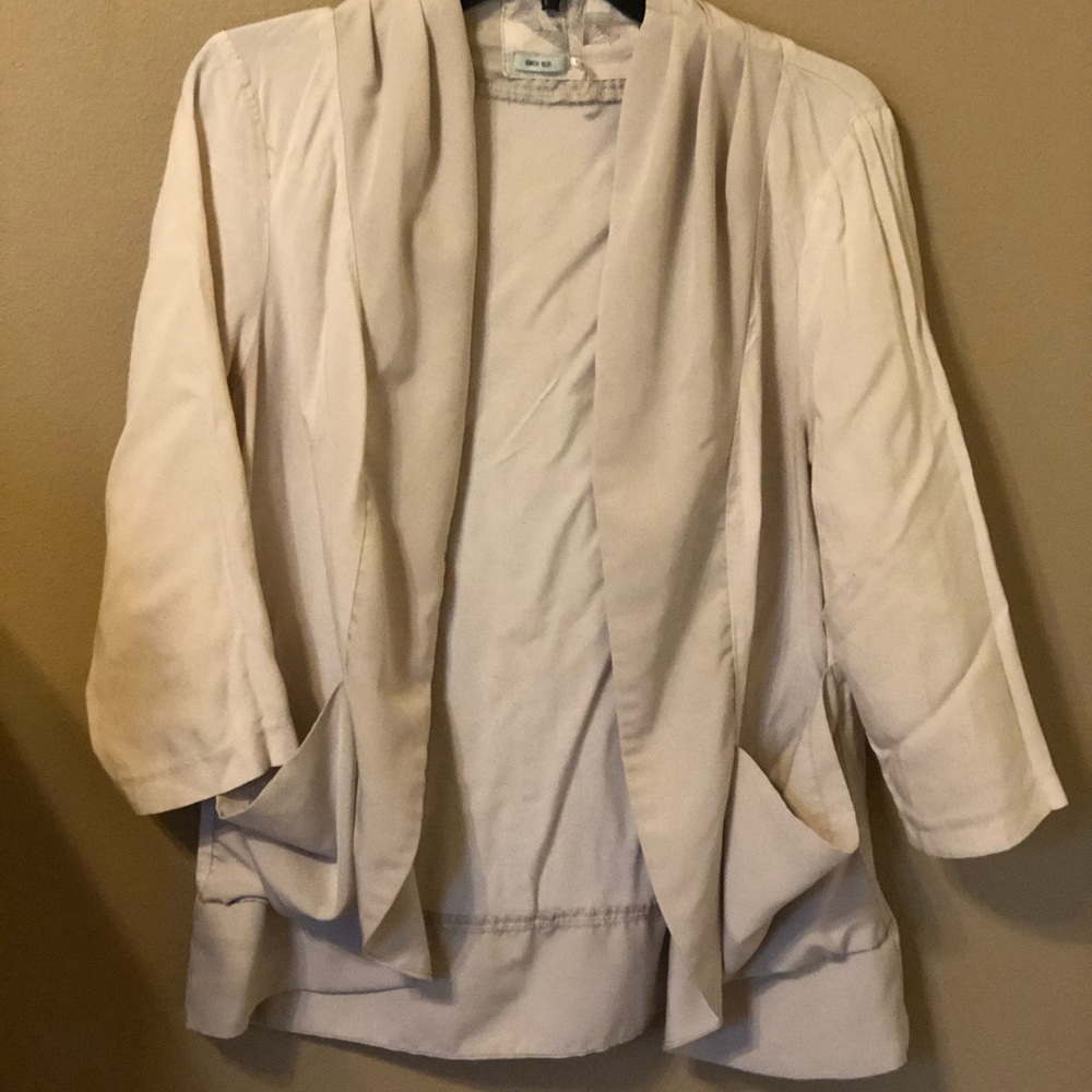 A cream jacket